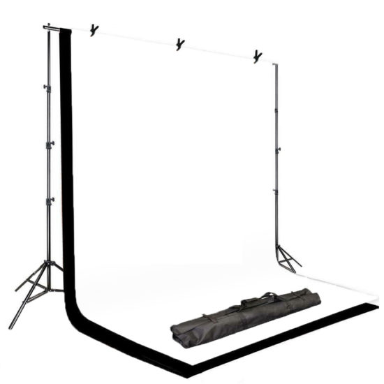 Estructura para Fondos Estudio Fotográficos Blanco/Negro