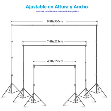 Soporte Fondos Estudio Fotográfico Sandbags_dimensiones