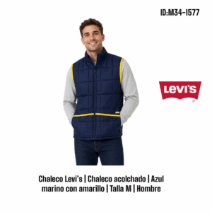 Chaleco Levis - Azul talla M Hombre