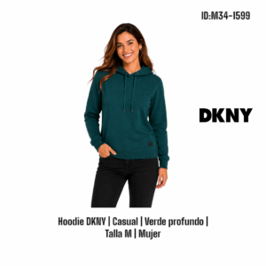 Sudadera DKNY - Verde Obscuro talla M Mujer