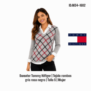 Sweaters Tommy Hilfiger - Gris talla S Mujer