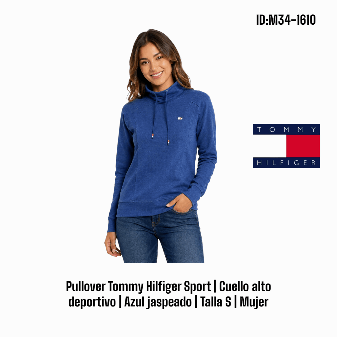 Pullover Tommy Hilfiger - Azul Indigo Talla S Mujer Pullover Tommy Hilfiger - Azul Indigo talla S Mujer