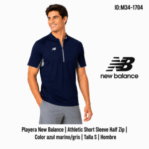 Playera New Balance Casual Azul Marino talla S Hombre