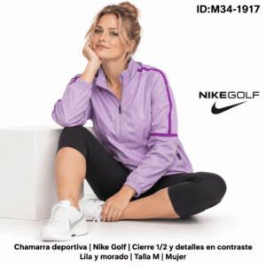 Chamarra Nike Golf Lila / Morado talla M Mujer